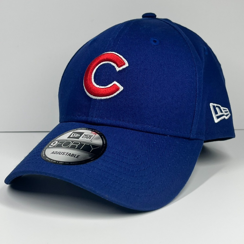 Chicago Cubs New Era 9Forty Baseball Hat Cap Adjustable Snapback Blue MLB